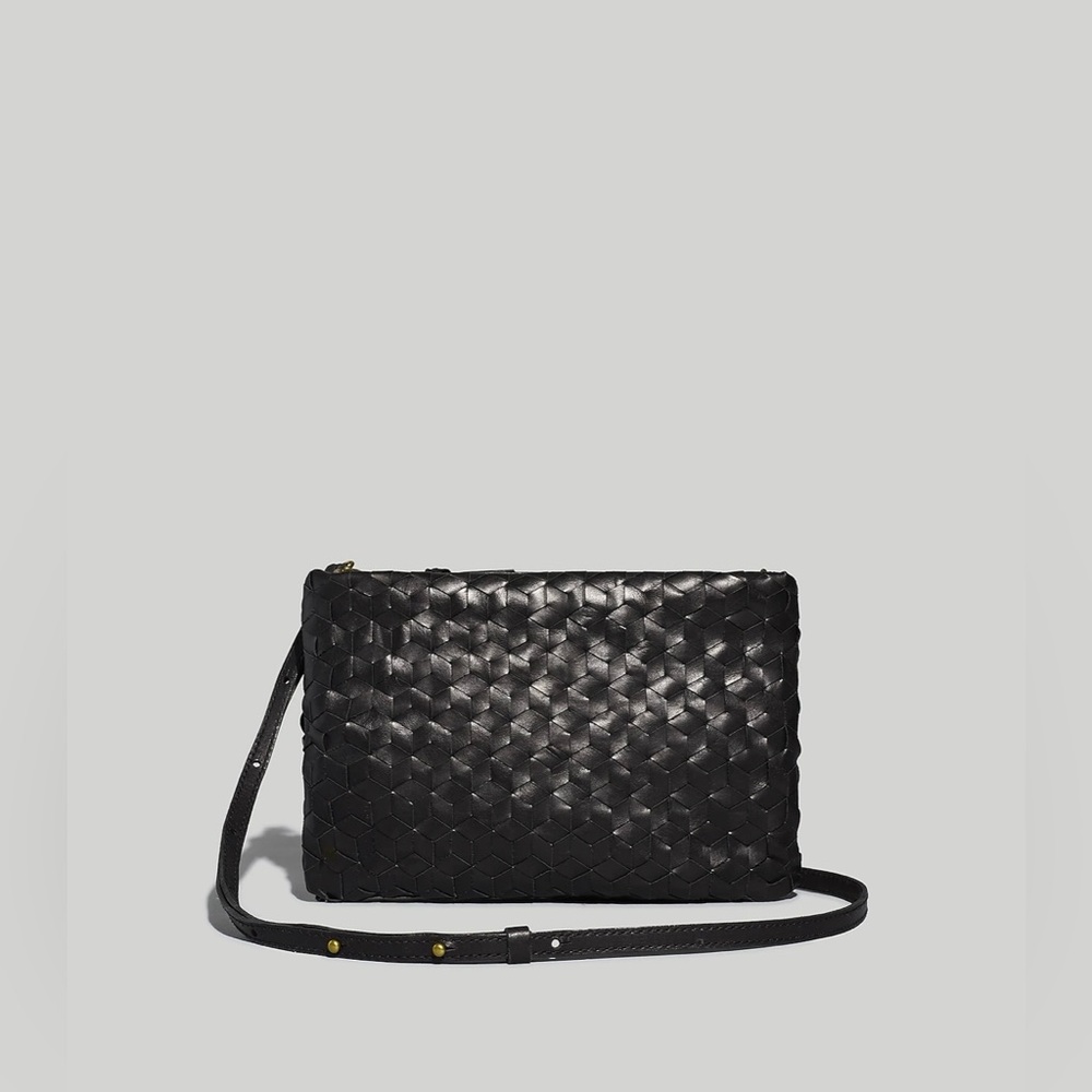 Madewell the puff crossbody bag woven leather edition - Picture 4 of 11
